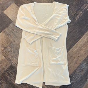 ZYIA Cream Lounge Boyfriend Cardigan